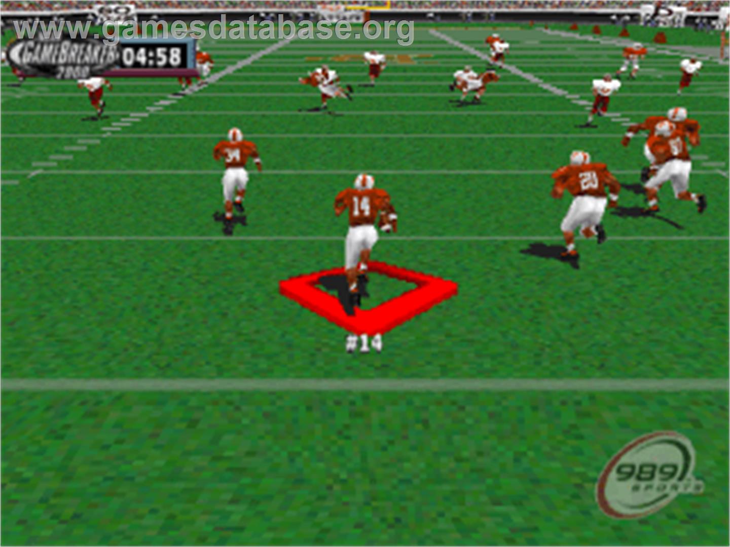 NCAA GameBreaker 2000 - Sony Playstation - Artwork - In Game