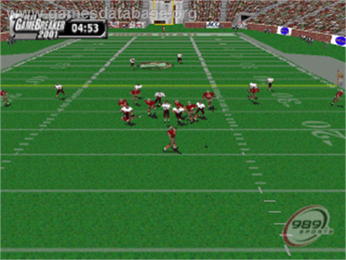 NCAA GameBreaker 2001 - Sony Playstation - Artwork - In Game