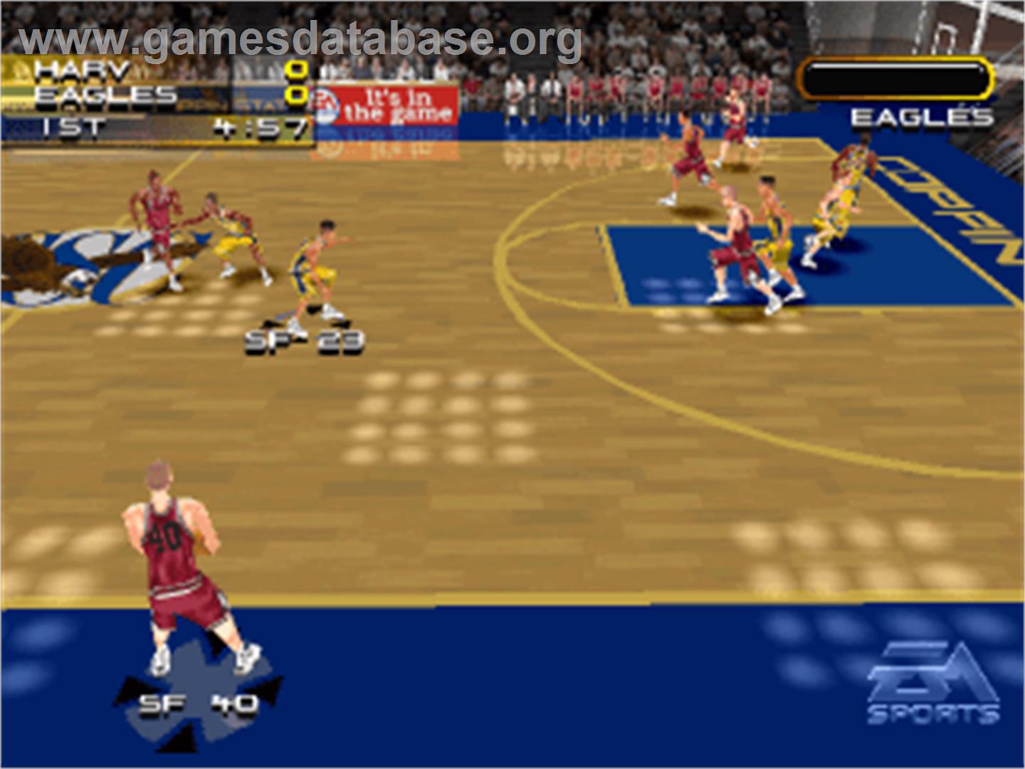 NCAA March Madness 2000 - Sony Playstation - Artwork - In Game