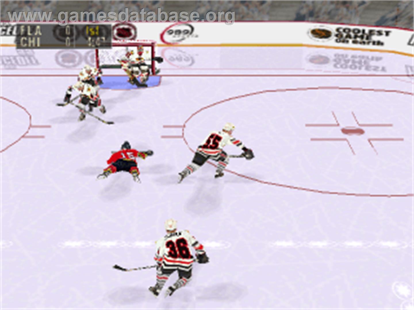 NHL FaceOff '99 - Sony Playstation - Artwork - In Game
