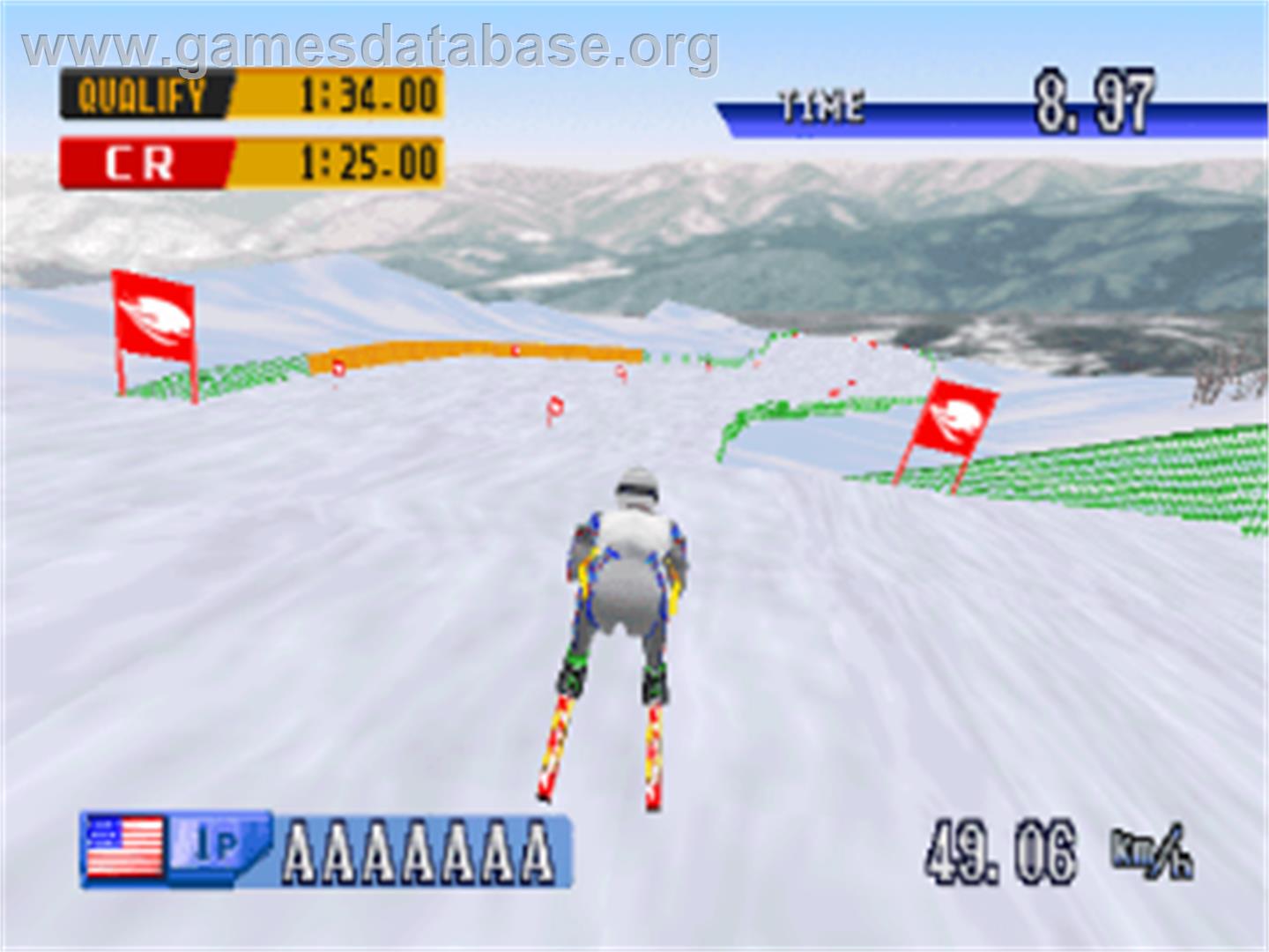 Nagano Winter Olympics '98 - Sony Playstation - Artwork - In Game