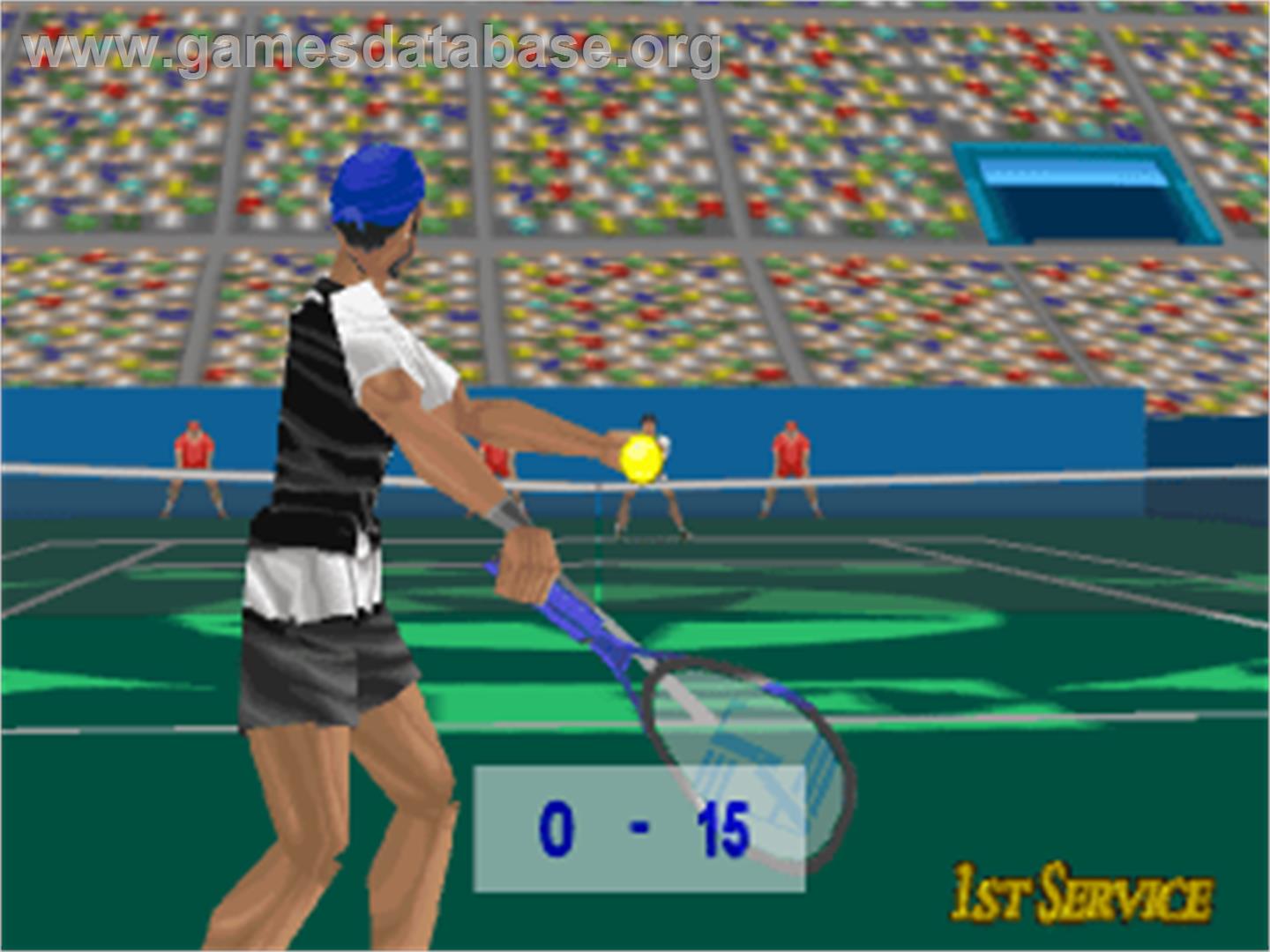 Power Serve 3D Tennis - Sony Playstation - Artwork - In Game
