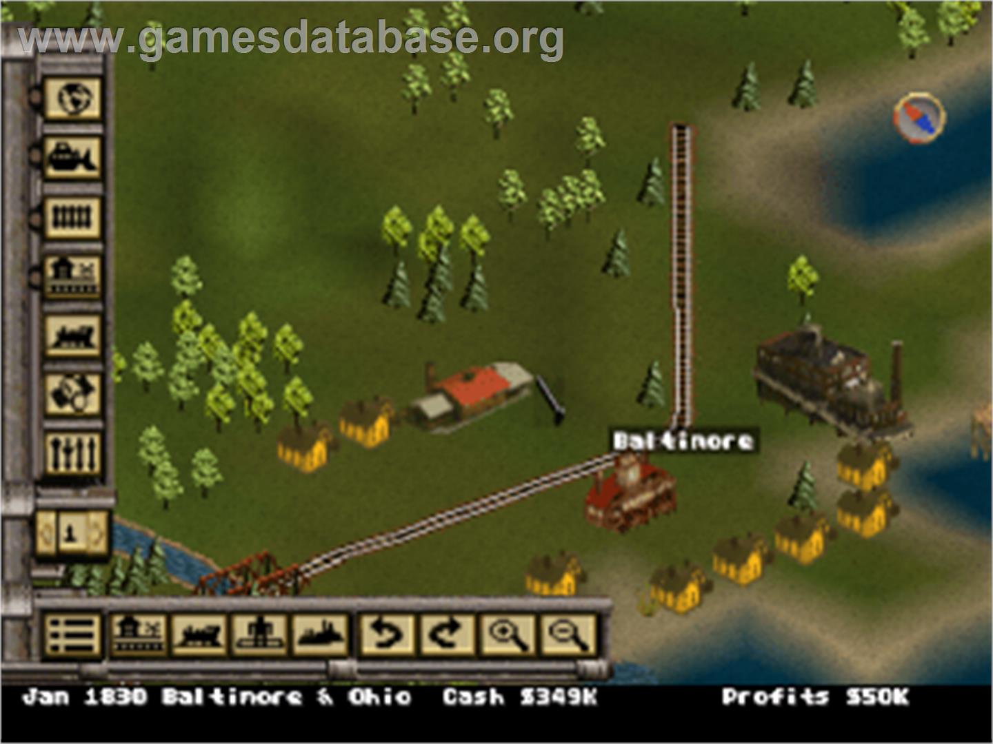 Railroad Tycoon II - Sony Playstation - Artwork - In Game