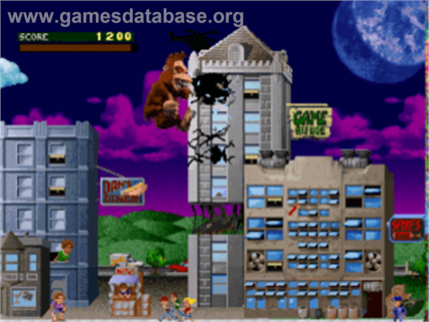 Rampage World Tour - Sony Playstation - Artwork - In Game