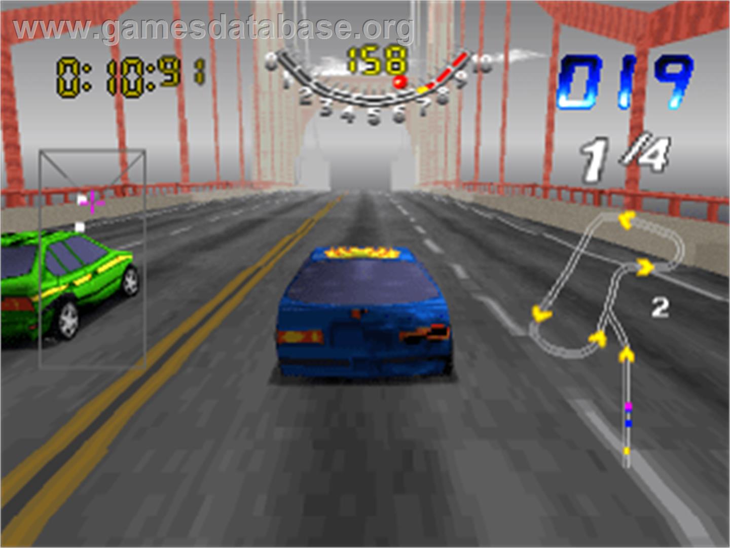 San Francisco Rush: Extreme Racing - Sony Playstation - Artwork - In Game