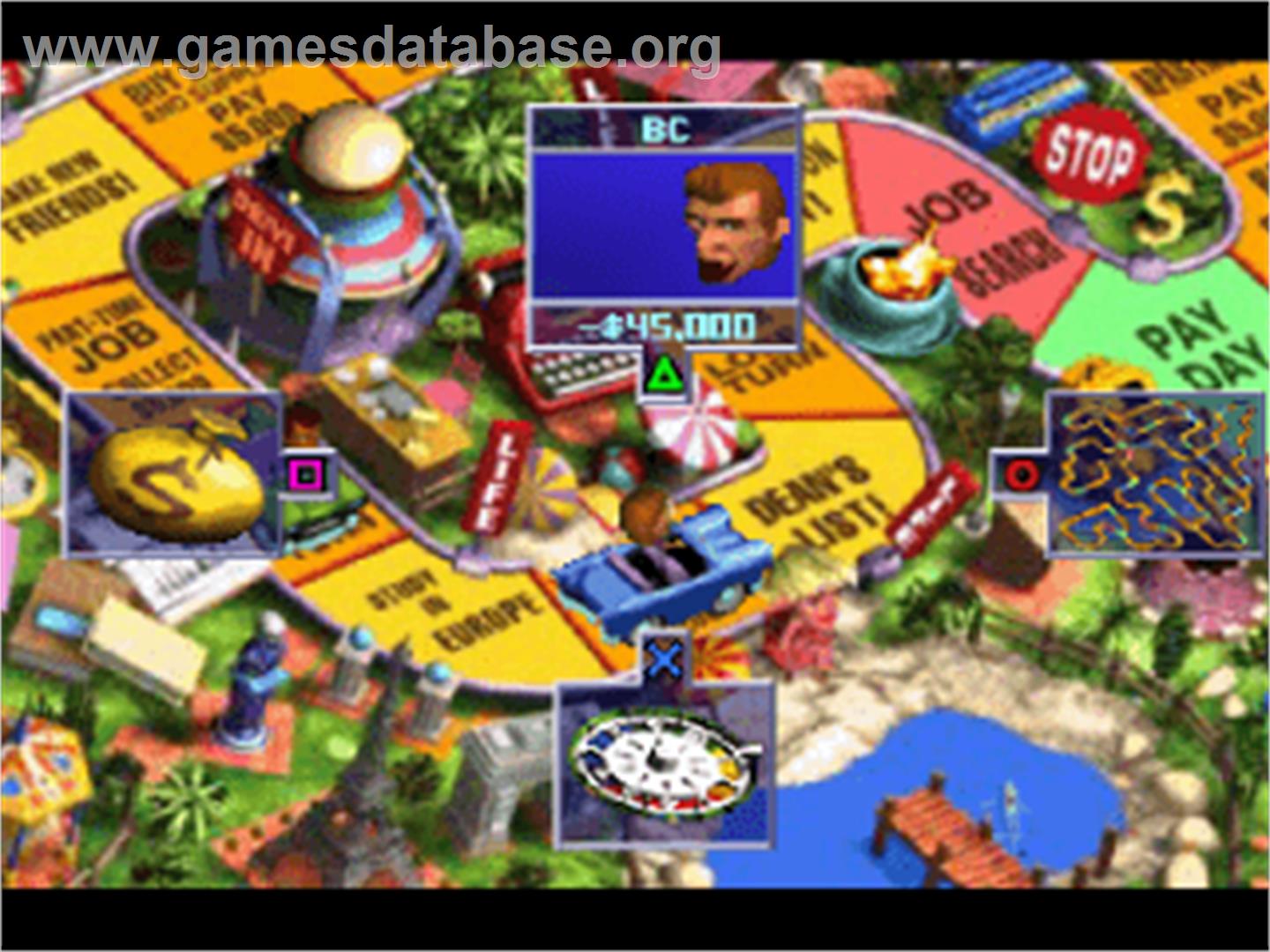 The Game of Life - Sony Playstation - Artwork - In Game