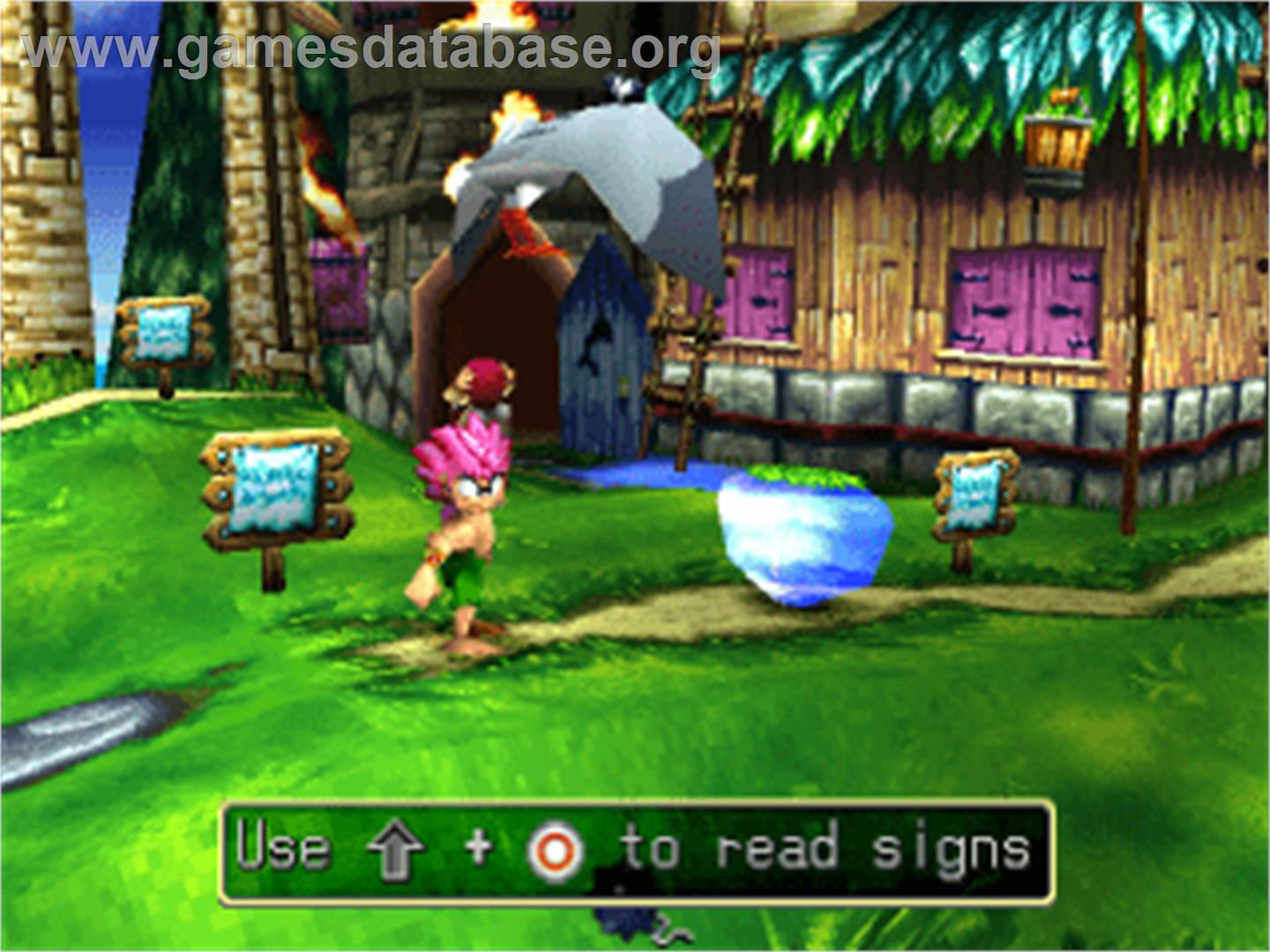 Tomba! 2: The Evil Swine Return - Sony Playstation - Artwork - In Game