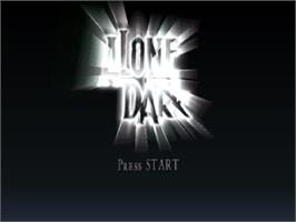 Title screen of Alone in the Dark: The New Nightmare on the Sony Playstation.