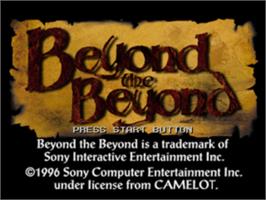 Title screen of Beyond the Beyond on the Sony Playstation.