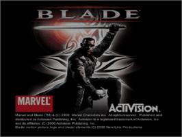 Title screen of Blade on the Sony Playstation.