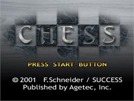Title screen of Chess on the Sony Playstation.