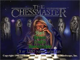 Title screen of Chessmaster 3-D on the Sony Playstation.