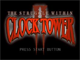 Title screen of Clock Tower 2: The Struggle Within on the Sony Playstation.