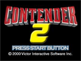 Title screen of Contender 2 on the Sony Playstation.