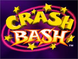 Title screen of Crash Bash on the Sony Playstation.