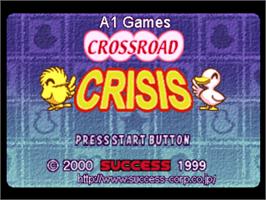 Title screen of Crossroad Crisis on the Sony Playstation.