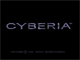 Title screen of Cyberia on the Sony Playstation.
