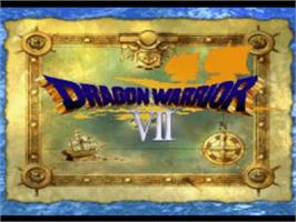 Title screen of Dragon Warrior VII on the Sony Playstation.