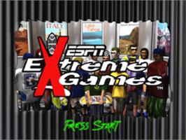 Title screen of ESPN Extreme Games on the Sony Playstation.