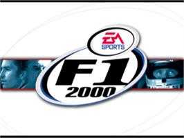Title screen of F1 2000 on the Sony Playstation.
