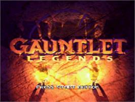 Title screen of Gauntlet Legends on the Sony Playstation.