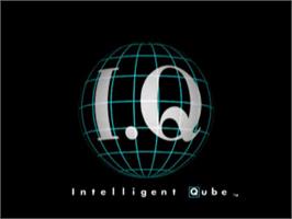 Title screen of Intelligent Qube on the Sony Playstation.