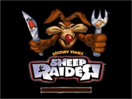 Title screen of Looney Tunes: Sheep Raider on the Sony Playstation.