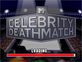 Title screen of MTV Celebrity Deathmatch on the Sony Playstation.