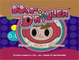 Title screen of Mr. Driller on the Sony Playstation.