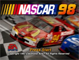 Title screen of NASCAR 98 (Collector's Edition) on the Sony Playstation.