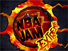 Title screen of NBA Jam Extreme on the Sony Playstation.