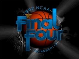 Title screen of NCAA Basketball Final Four '97 on the Sony Playstation.