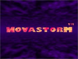 Title screen of Novastorm on the Sony Playstation.