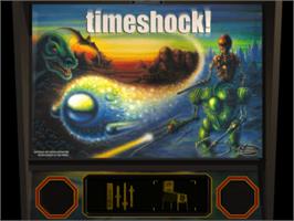Title screen of Pro Pinball: Timeshock! on the Sony Playstation.