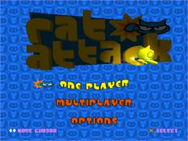 Title screen of Rat Attack on the Sony Playstation.