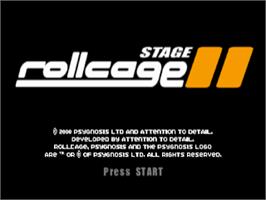 Title screen of Rollcage: Limited Edition on the Sony Playstation.