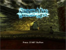 Title screen of Shadow Man on the Sony Playstation.