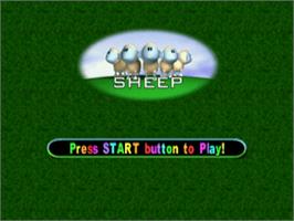 Title screen of Sheep on the Sony Playstation.