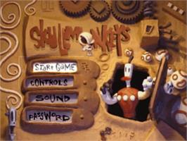 Title screen of Skullmonkeys on the Sony Playstation.
