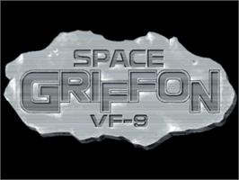 Title screen of Space Griffon VF-9 on the Sony Playstation.