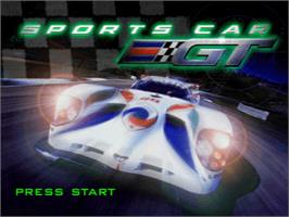 Title screen of Sports Car GT on the Sony Playstation.