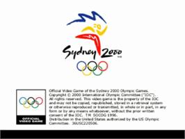Title screen of Sydney 2000 on the Sony Playstation.
