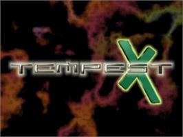 Title screen of Tempest X3 on the Sony Playstation.