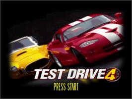 Title screen of Test Drive 4 on the Sony Playstation.