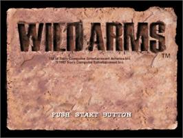 Title screen of Wild Arms on the Sony Playstation.