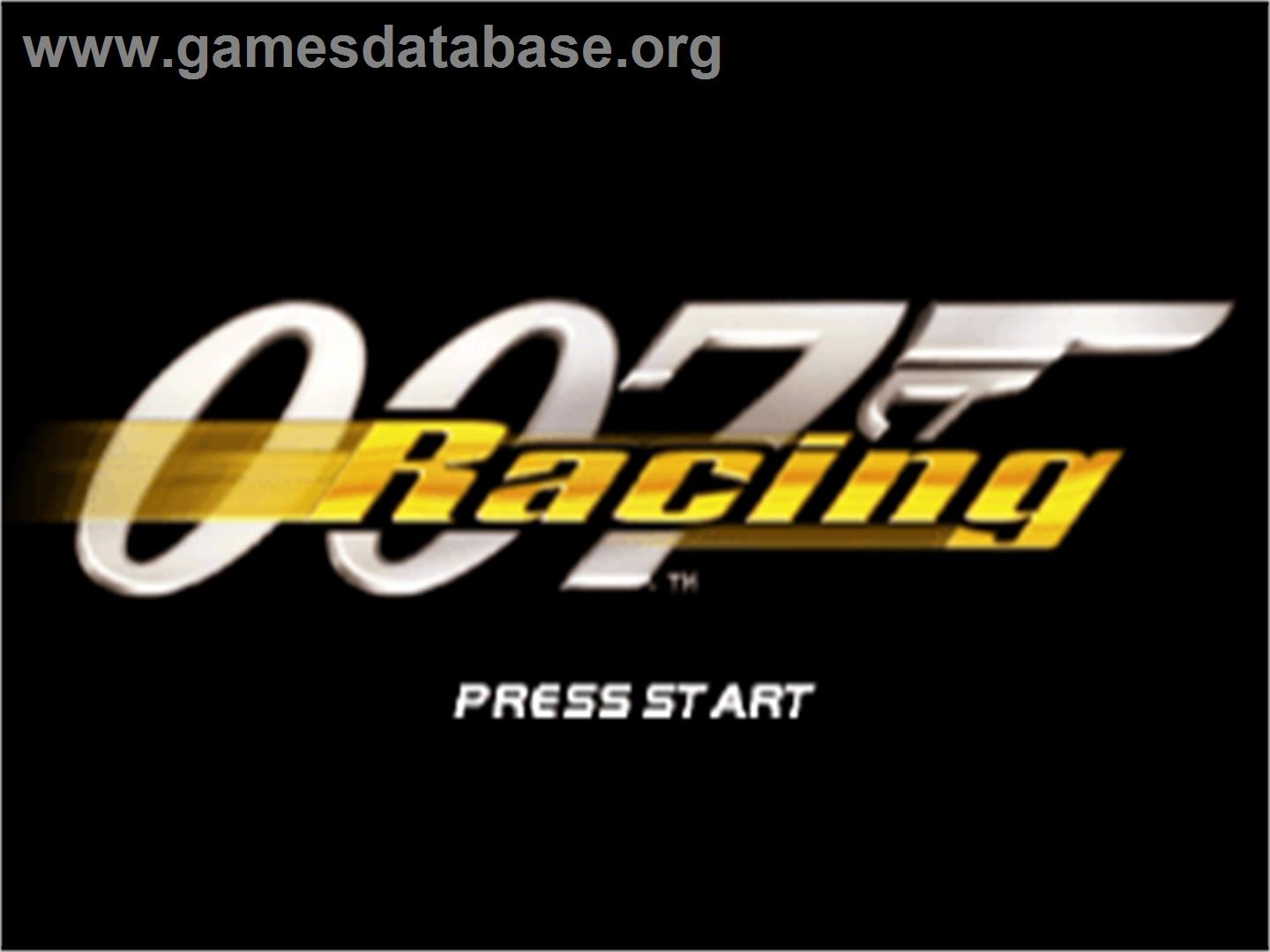 007: Racing - Sony Playstation - Artwork - Title Screen