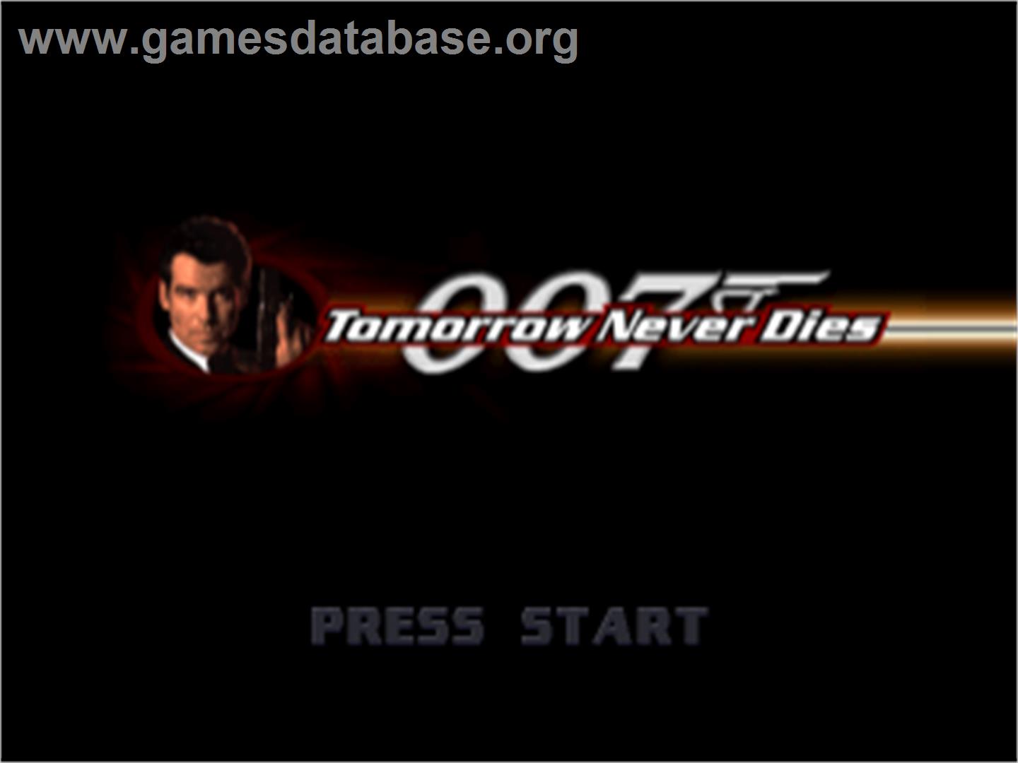 007: Tomorrow Never Dies - Sony Playstation - Artwork - Title Screen