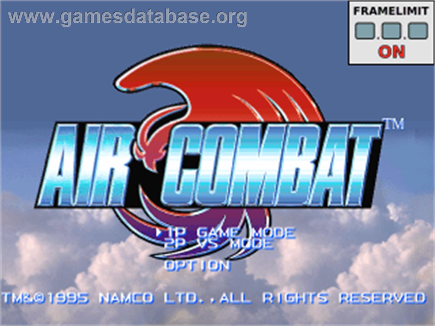 Air Combat - Sony Playstation - Artwork - Title Screen