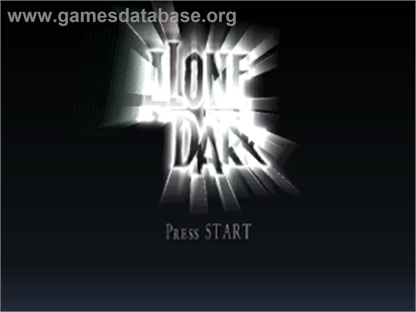 Alone in the Dark: The New Nightmare - Sony Playstation - Artwork - Title Screen