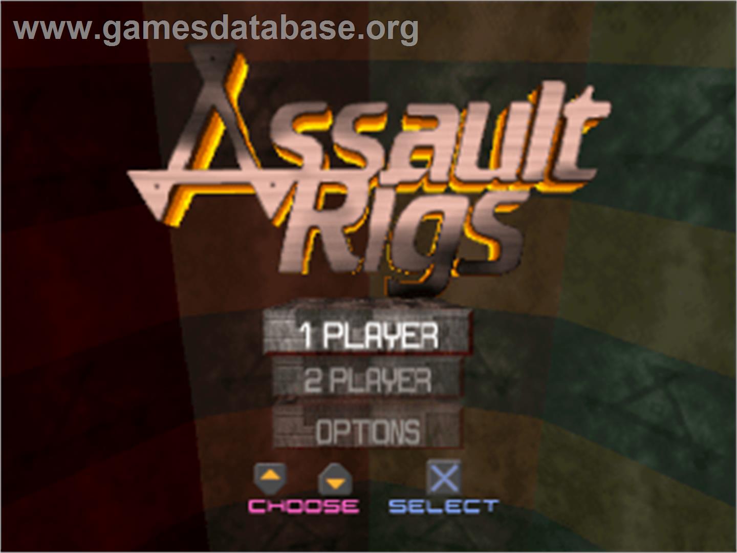 Assault Rigs - Sony Playstation - Artwork - Title Screen